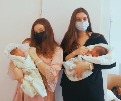 Sestry odrodily téměř současně v Nemocnici AGEL Nový Jičín