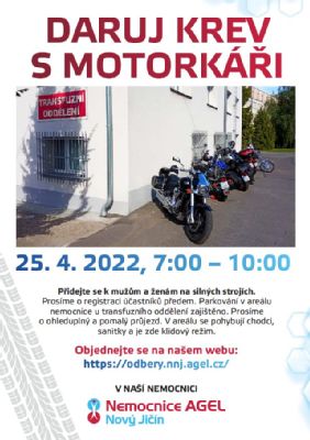 Daruj krev s motorkáři